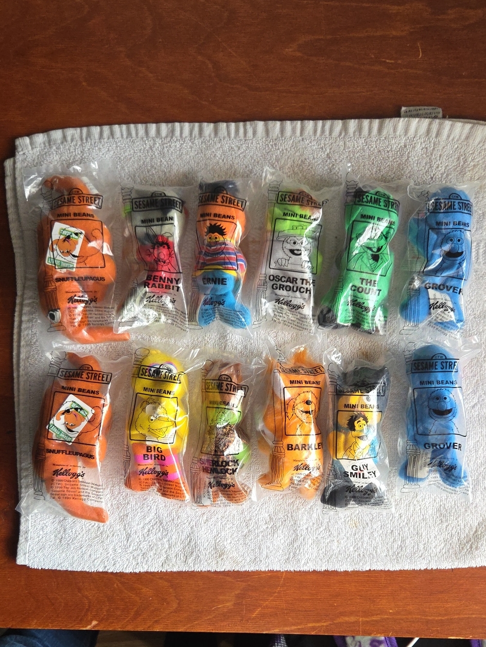 Lot Of 12 Sesame Street Mini Beans